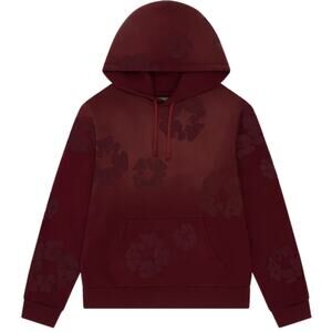 Denim Tears Mono Wreath Hoodie in Beet Root